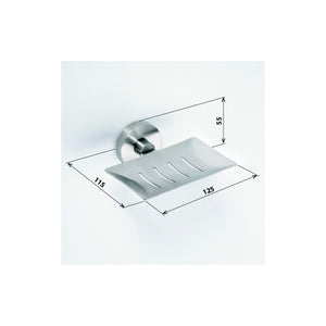 NEO Portasapone rettangolare in acciaio inox 5,5x11,5x12,5 cm