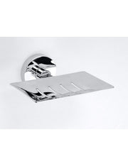 Portasapone da parete OMEGA ottone cromato 12,5x5,5x11,5cm