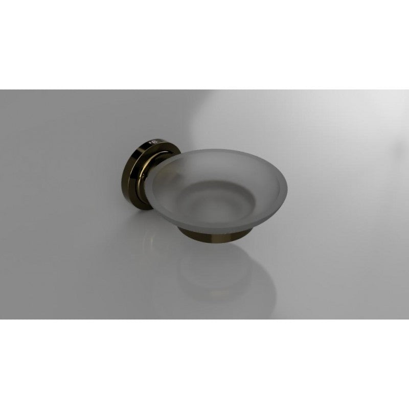 Portasapone da parete in vetro RETRO 11x6,5x13,8 cm