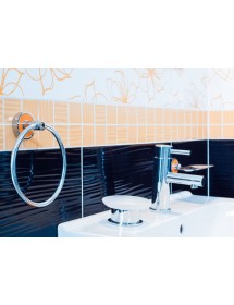 Portasapone rotondo OMEGA in vetro 11x6x11 cm