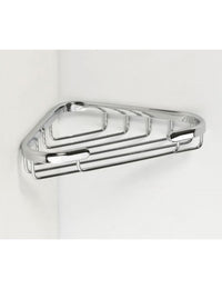 CYTRO portasapone angolare in ottone cromato 17x10x3 cm