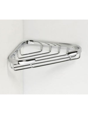 CYTRO portasapone angolare in ottone cromato 17x10x3 cm