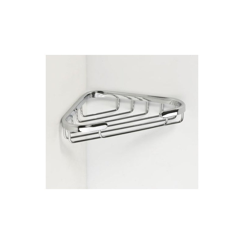 CYTRO portasapone angolare in ottone cromato 23x13x3 cm