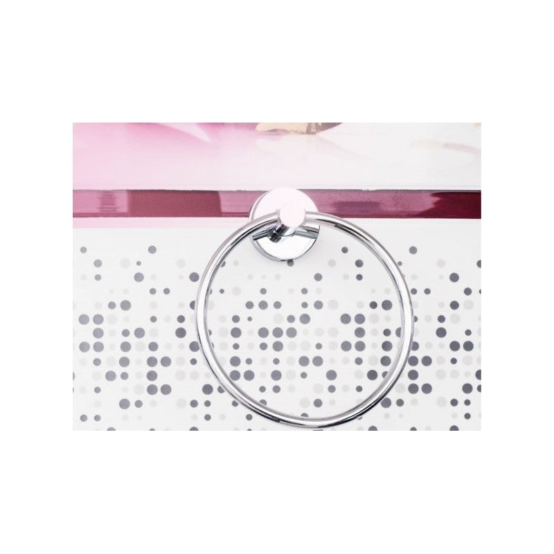 Anello Portasciugamani OMEGA Ottone Cromato 16x19x5,5cm