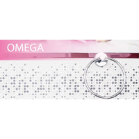 Anello Portasciugamani OMEGA Ottone Cromato 16x19x5,5cm