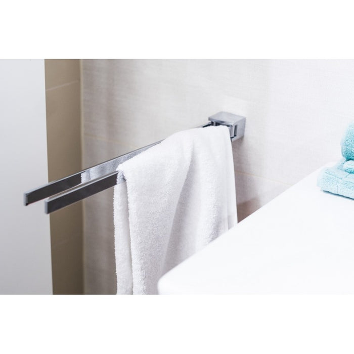 Portasciugamani doppio girevole VIA ottone cromato 4,6 x 3,2 x 44,5 cm