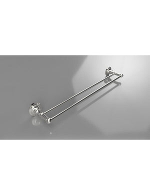 Portasciugamani doppio RETRO in ottone cromato 66,5x6,5x12 cm