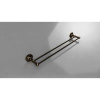 Portasciugamani doppio in ottone RETRO 66,5x6,5x12 cm