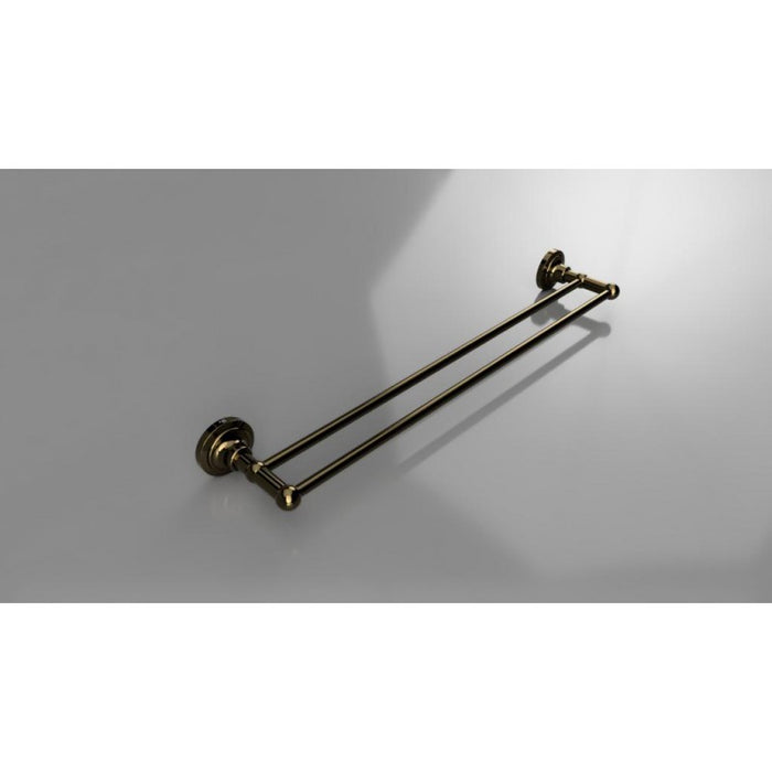 Portasciugamani doppio in ottone RETRO 66,5x6,5x12 cm