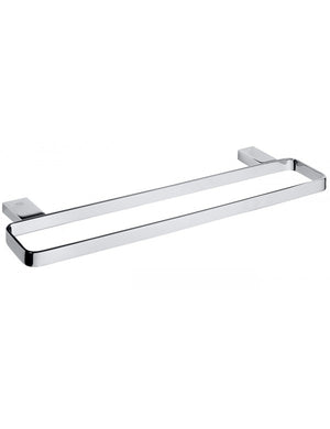 Portasciugamani doppio VIA ottone cromato 50 x2 x13,2 cm