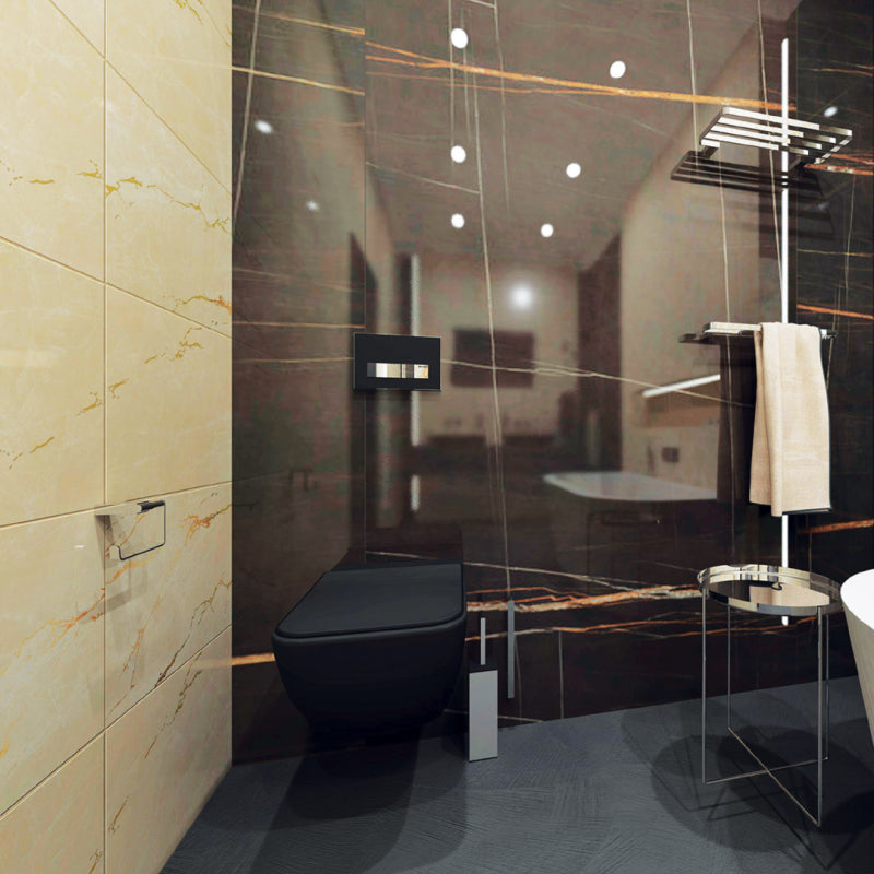 Portatovagliolo rettangolare VIA ottone cromato 22 x2x 11 cm