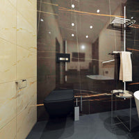 Portasciugamani doppio VIA ottone cromato 50 x2 x13,2 cm