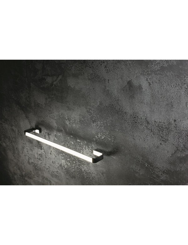 Portasciugamani a muro SOLO in ottone cromato 60 x2,5 x8 cm