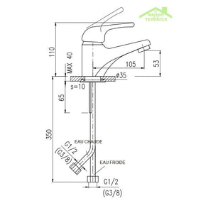 Portasciugamani a parete retrò MORAVA in ottone dorato 40,5x7,85 x5,95 cm