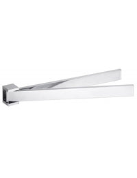Portasciugamani a parete doppio girevole in ottone cromato 42 x5,5 x4 cm