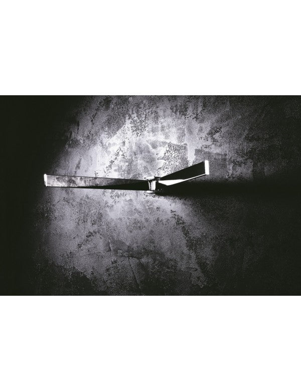 Portasciugamani a parete doppio girevole in ottone cromato 42 x5,5 x4 cm