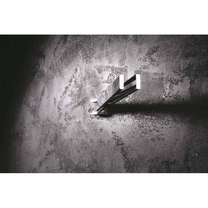 Portasciugamani a parete doppio girevole in ottone cromato 42 x5,5 x4 cm