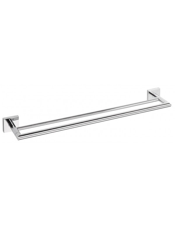 Portasciugamani doppio BETA in ottone cromato 65,5cm x 5,5cm x11cm