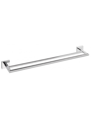 Portasciugamani doppio BETA in ottone cromato 65,5cm x 5,5cm x11cm