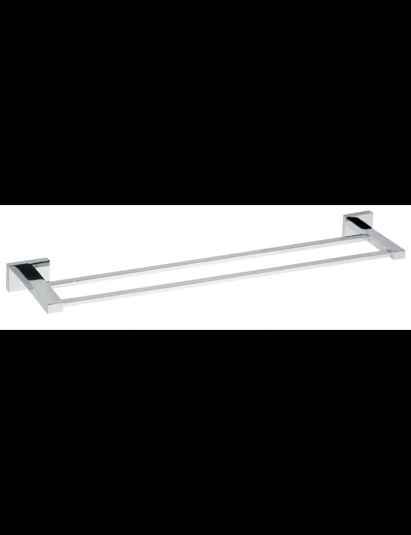 PLAZA Doppio Portasciugamani Cromato 12x62,5x3,5 cm