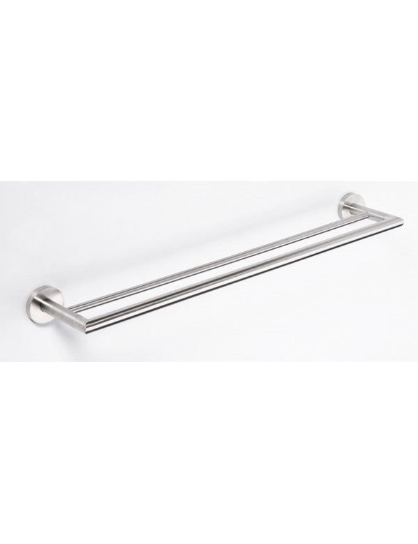 Portasciugamani doppio NEO in acciaio inox 65x12x5,5cm