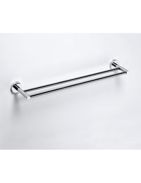 Portasciugamani doppio OMEGA ottone cromato 65,5x5,5x11 cm