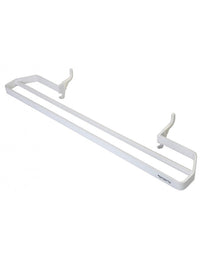 Portasciugamani doppio bianco per radiatore RAWELL 59x7,5x15cm