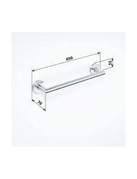 NEO Portasciugamani in acciaio inox 65x7x5,5cm