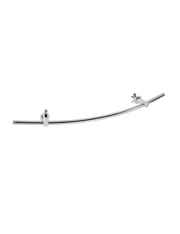 Porta asciugamani regolabile RAWELL in cromo per radiatore 60x4x9,5 cm