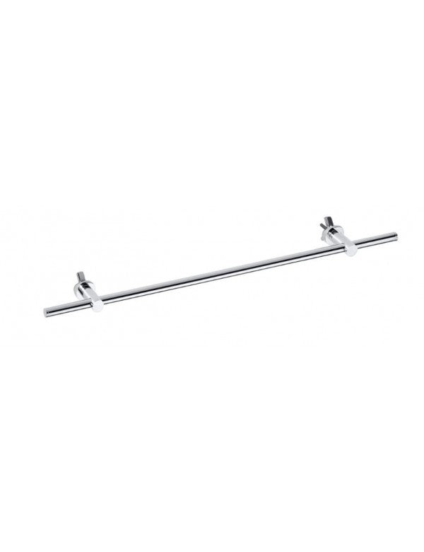 Porta asciugamani regolabile RAWELL in cromo per radiatore 60x4x9 cm