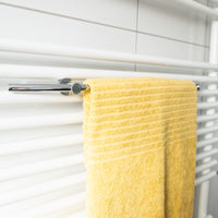 Porta asciugamani regolabile RAWELL in cromo per radiatore 60x4x9 cm