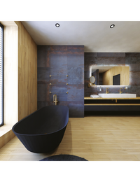 Portasciugamani RETRO in ottone cromato-oro 36,5x6,5x6,5 cm