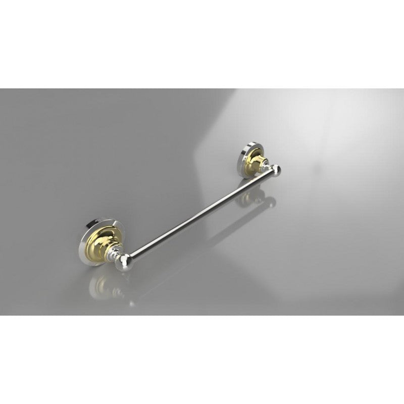 Portasciugamani RETRO in ottone cromato-oro 36,5x6,5x6,5 cm