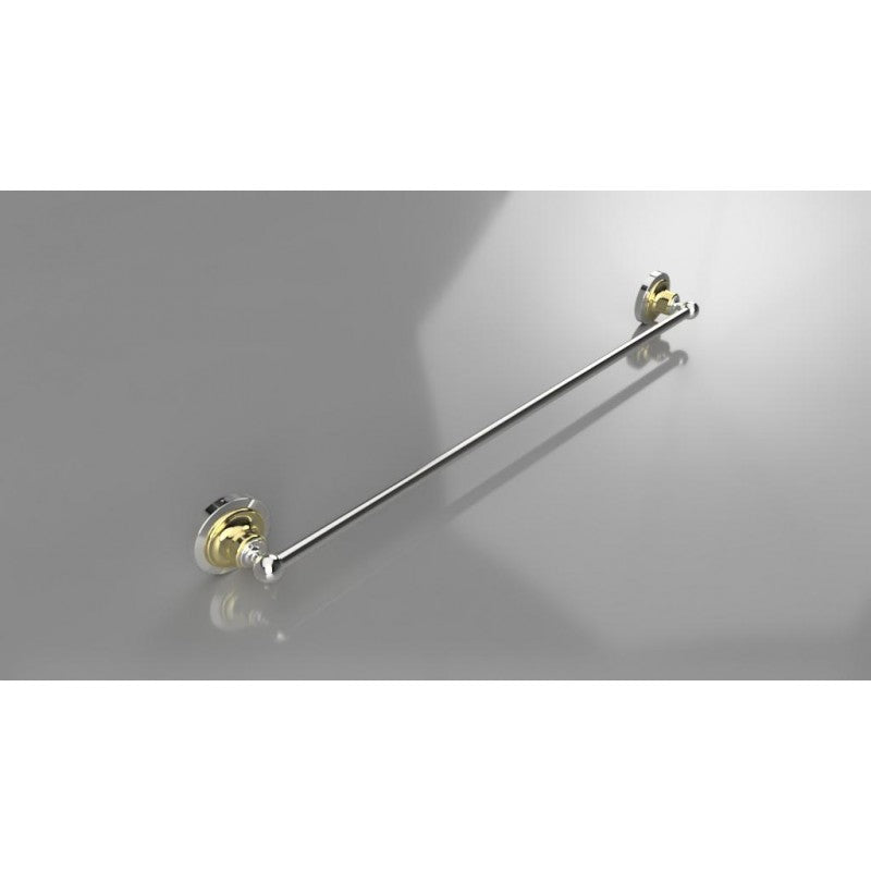 Portasciugamani RETRO in ottone cromato-oro 66,5x6,5x6,5 cm