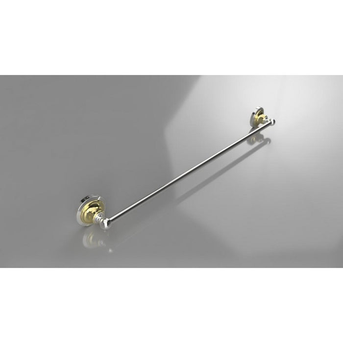 Portasciugamani RETRO in ottone cromato-oro 66,5x6,5x6,5 cm