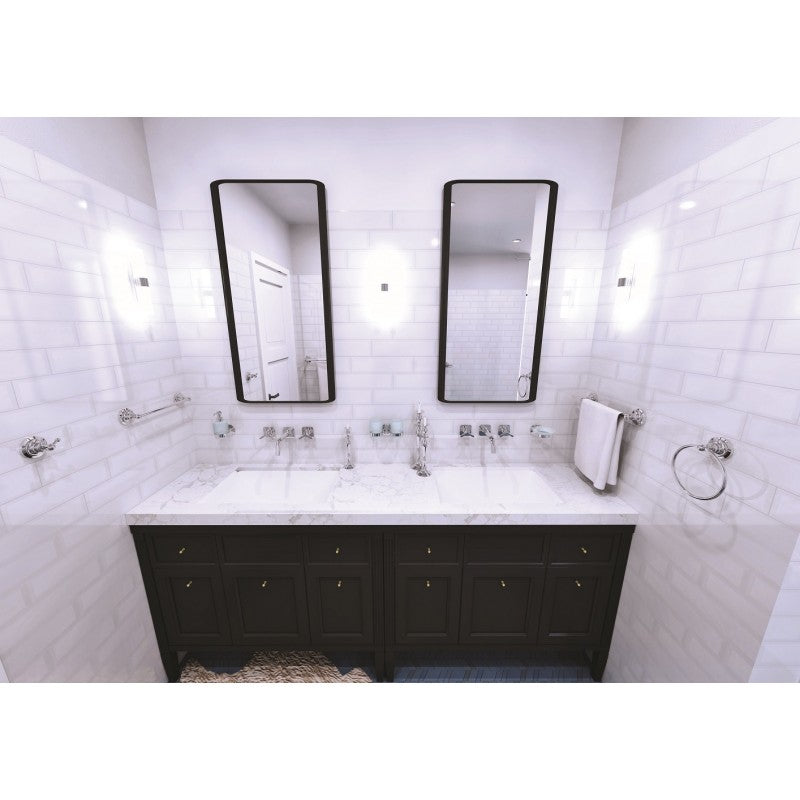 Portasciugamani RETRO in ottone cromato 36,5x6,5x6,5 cm