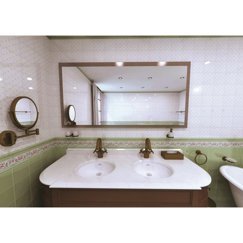 Portabicchieri doppio RETRO in ottone e vetro 16x10,5x9 cm