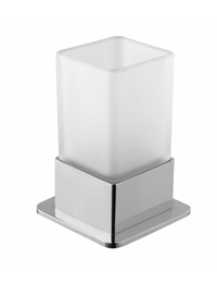 Portaspazzolino in vetro PLAZA 8x8x10 cm