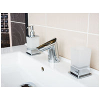 Portaspazzolino in vetro PLAZA 8x8x10 cm