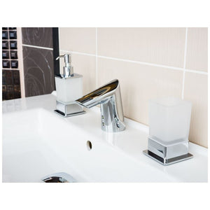 Portaspazzolino in vetro PLAZA 8x8x10 cm