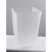 Portabicchieri da parete in ottone cromato e vetro VIA 6,4 x10 x9,7 cm