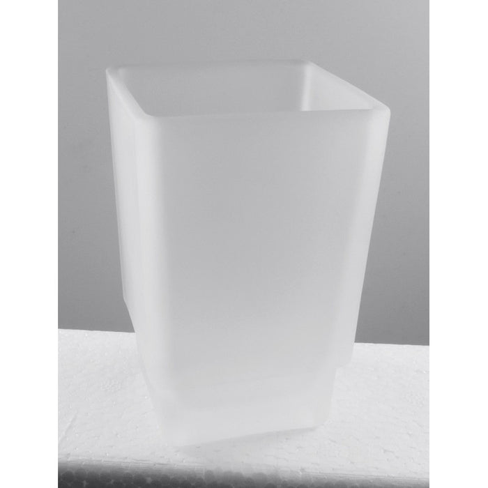 Portabicchieri da parete in ottone cromato e vetro VIA 6,4 x10 x9,7 cm