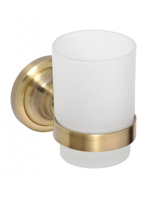 Portabicchieri RETRO in ottone e vetro 7x9,5x11,5 cm