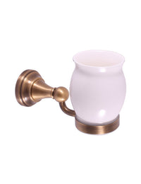 Portabicchieri retrò MORAVA in bronzo 16,1x6,7 x10,8cm