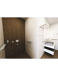 Portabicchieri SOLO in ottone cromato e vetro 7,5 x10,1 x9,1 cm