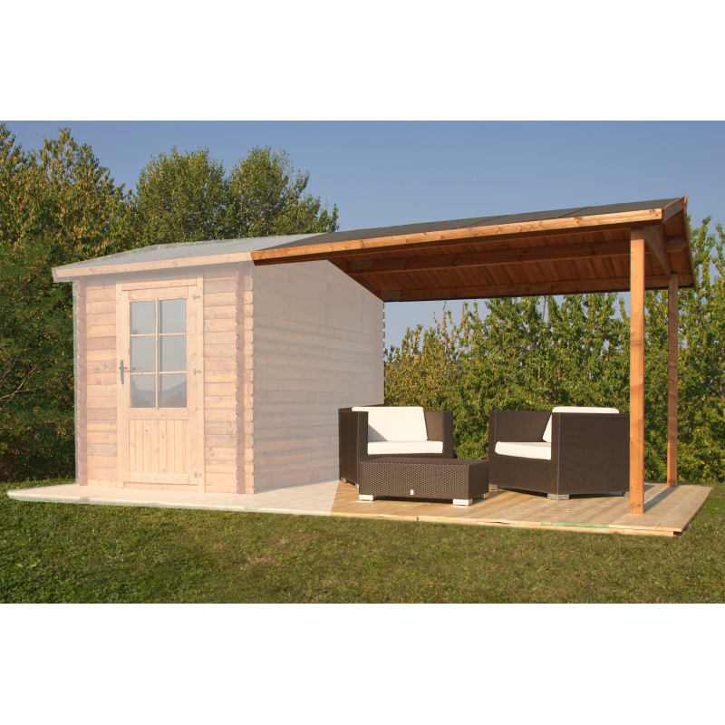 Porticato in legno Laterale 297x276 cm