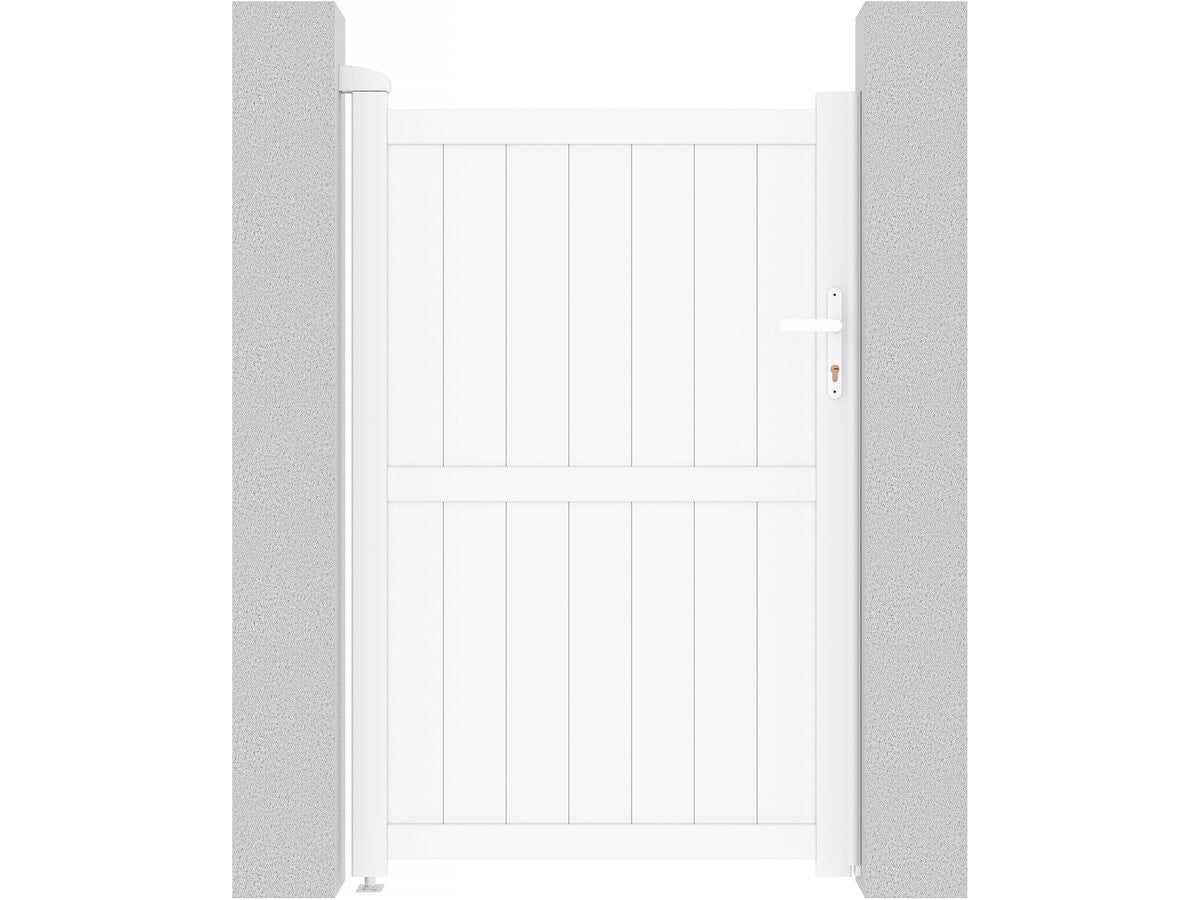 Cancello in alluminio "Lola" - 101.2 x 155.9 cm - Bianco