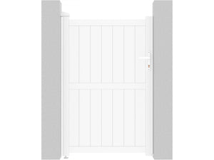 Cancello in alluminio "Lola" - 101.2 x 155.9 cm - Bianco