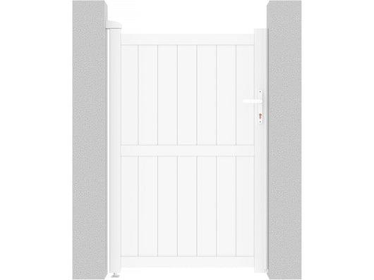 Cancello in alluminio "Lola" - 101.2 x 155.9 cm - Bianco