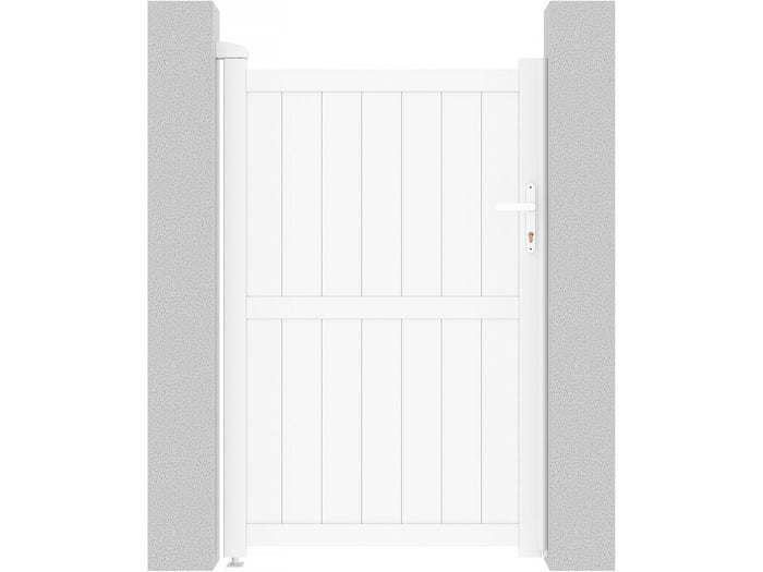 Cancello in alluminio "Lola" - 101.2 x 155.9 cm - Bianco